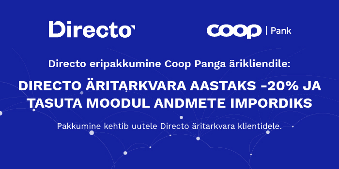 Directo äritarkvara ripakkumine Coop panga äriklientidele